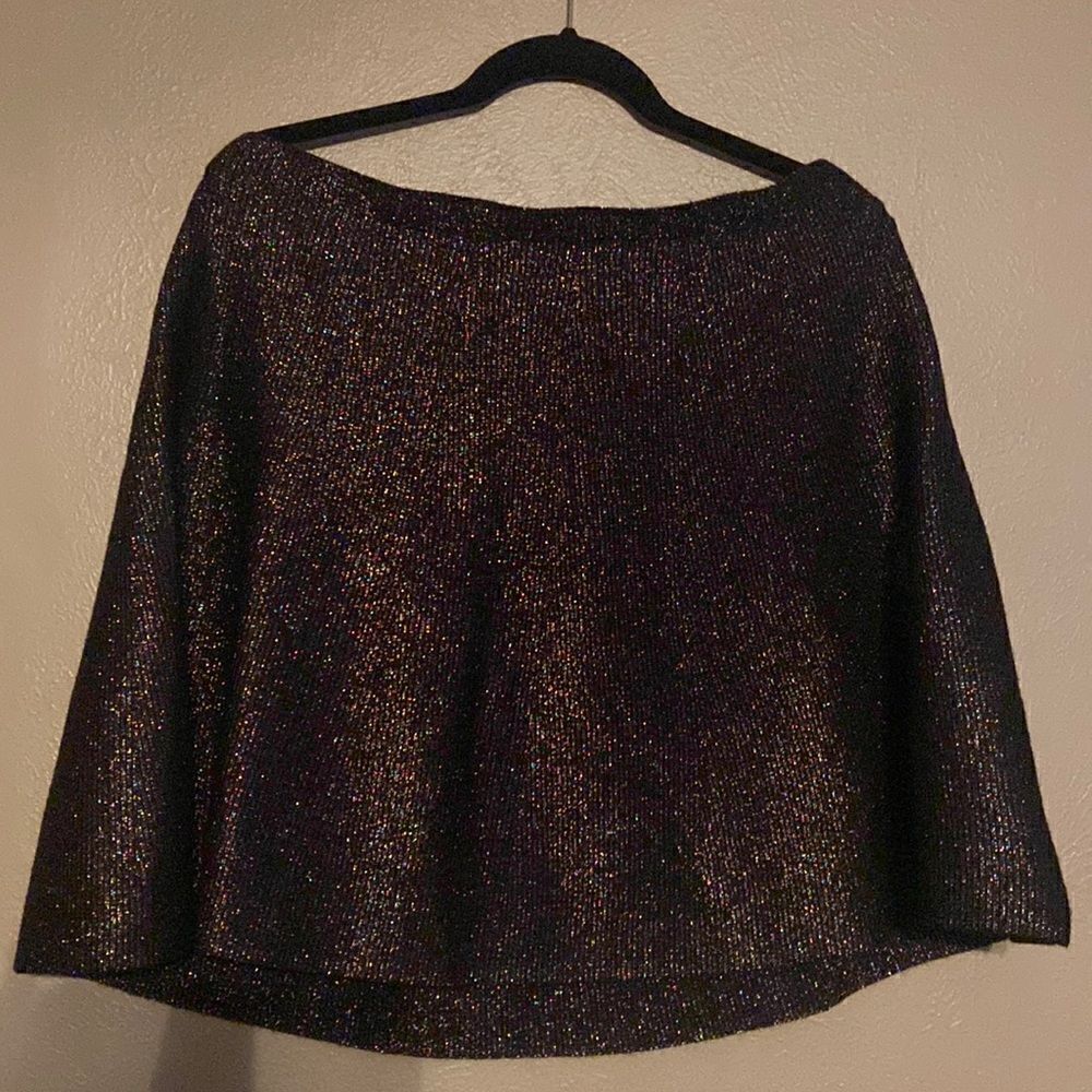 Vero Moda Black Skirt With Colorful Shimmer Ladies XL